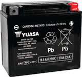 Yuasa YTX20L-BS Maintenance Free AGM 12-Volt Battery w/Bottle