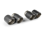 Akrapovic 2024+ BMW M5 G90/G99 Round Carbon Fiber Tail Pipe Set