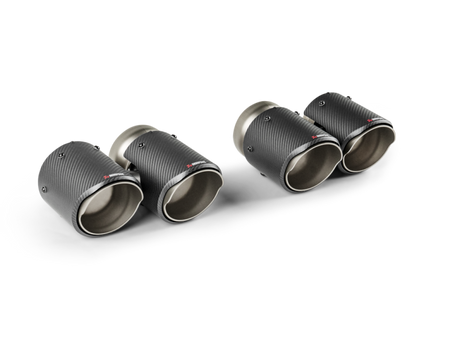 Akrapovic 2024+ BMW M5 G90/G99 Round Carbon Fiber Tail Pipe Set