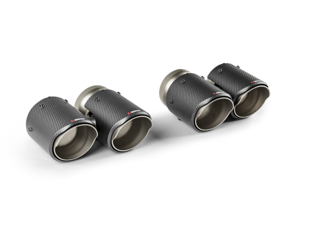 Akrapovic 2024+ BMW M5 G90/G99 Round Carbon Fiber Tail Pipe Set