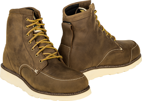 Highway 21 Journeyman Boots Brown Size 14 with Weatherproof Technology for Work and Play