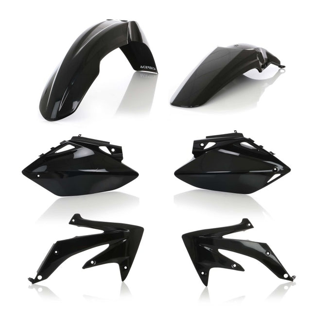 Acerbis Honda CRF450R 2005-2006 Plastic Kit in Black – Front & Rear Fenders, Side Panels, Radiator Scoops