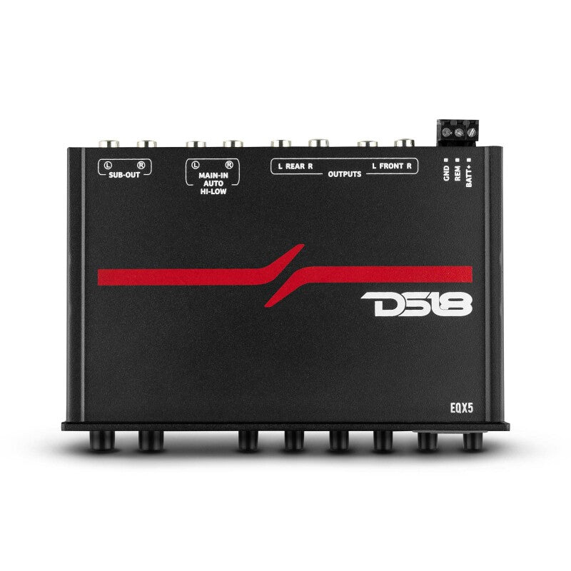 DS18 EQX High Volt 5-Band Equalizer for Car Audio Systems