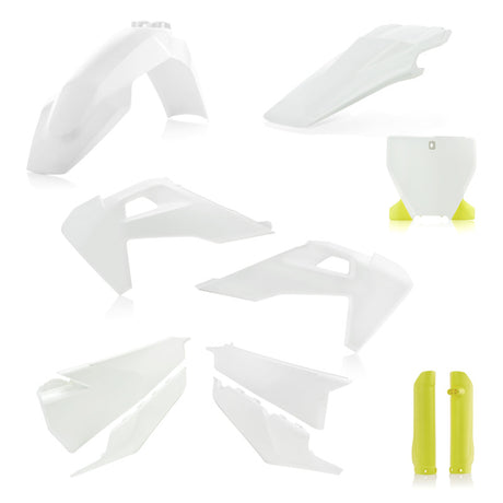 Acerbis 19-22 Husqvarna 125-450 TC/FX/FC/TX Full Plastic Kit - White Original