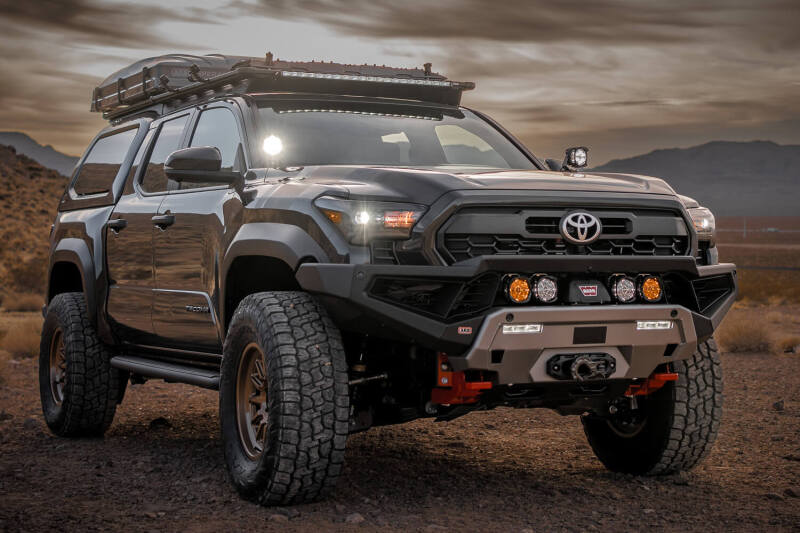 ARB 2024+ Toyota Tacoma Zenith Winch Bar - Satin Black Steel with Integrated Recovery Points and Winch Compatibility