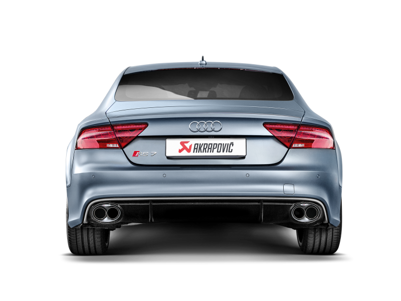Akrapovic Evolution Line Cat Back Exhaust System for 2014-2017 Audi RS7 Sportback with Titanium Construction and Carbon Tips