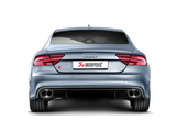Akrapovic Evolution Line Cat Back Exhaust System for 2014-2017 Audi RS7 Sportback with Titanium Construction and Carbon Tips