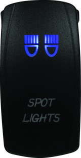 DragonFire Racing Lighted Switch Spot Light On/Off Blue - Part #521385
