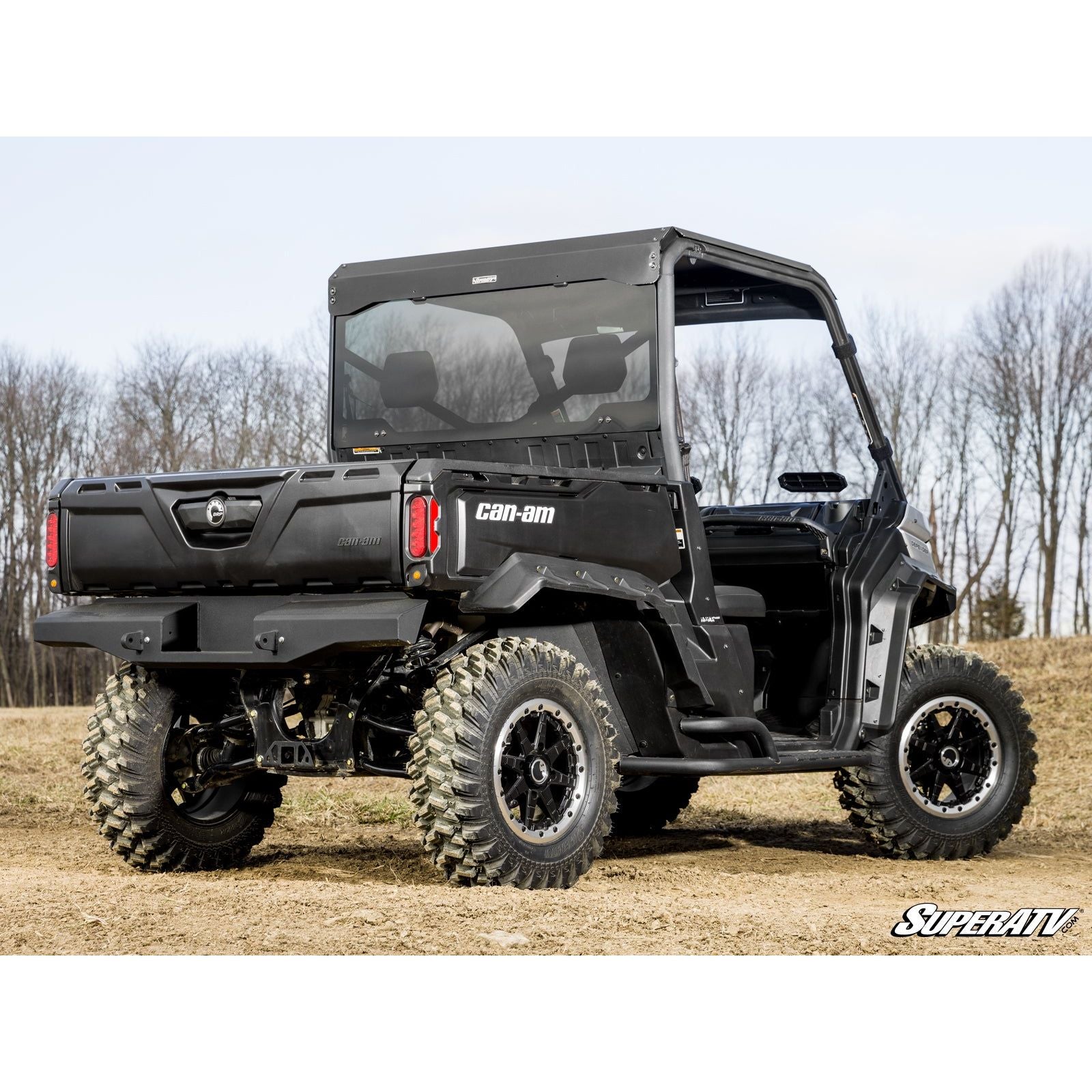 Can Am Defender Rear Glass Windshield | SuperATV