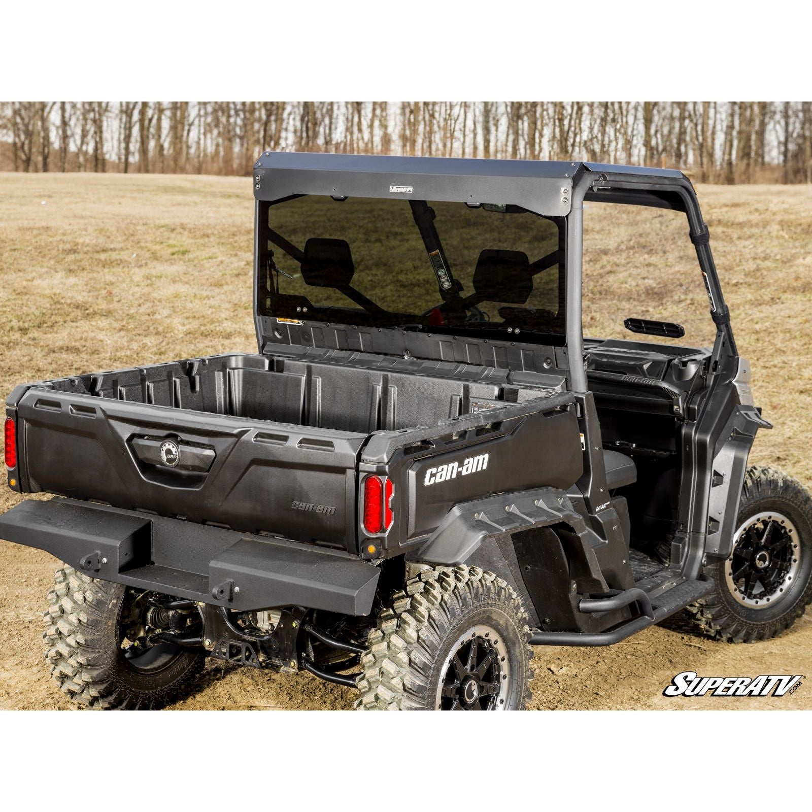 Can Am Defender Rear Glass Windshield | SuperATV