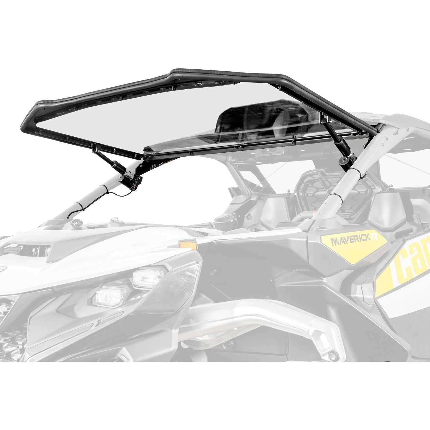 Can Am Maverick R MaxDrive Power Flip Windshield | SuperATV