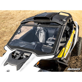 Can Am Maverick R MaxDrive Power Flip Windshield | SuperATV