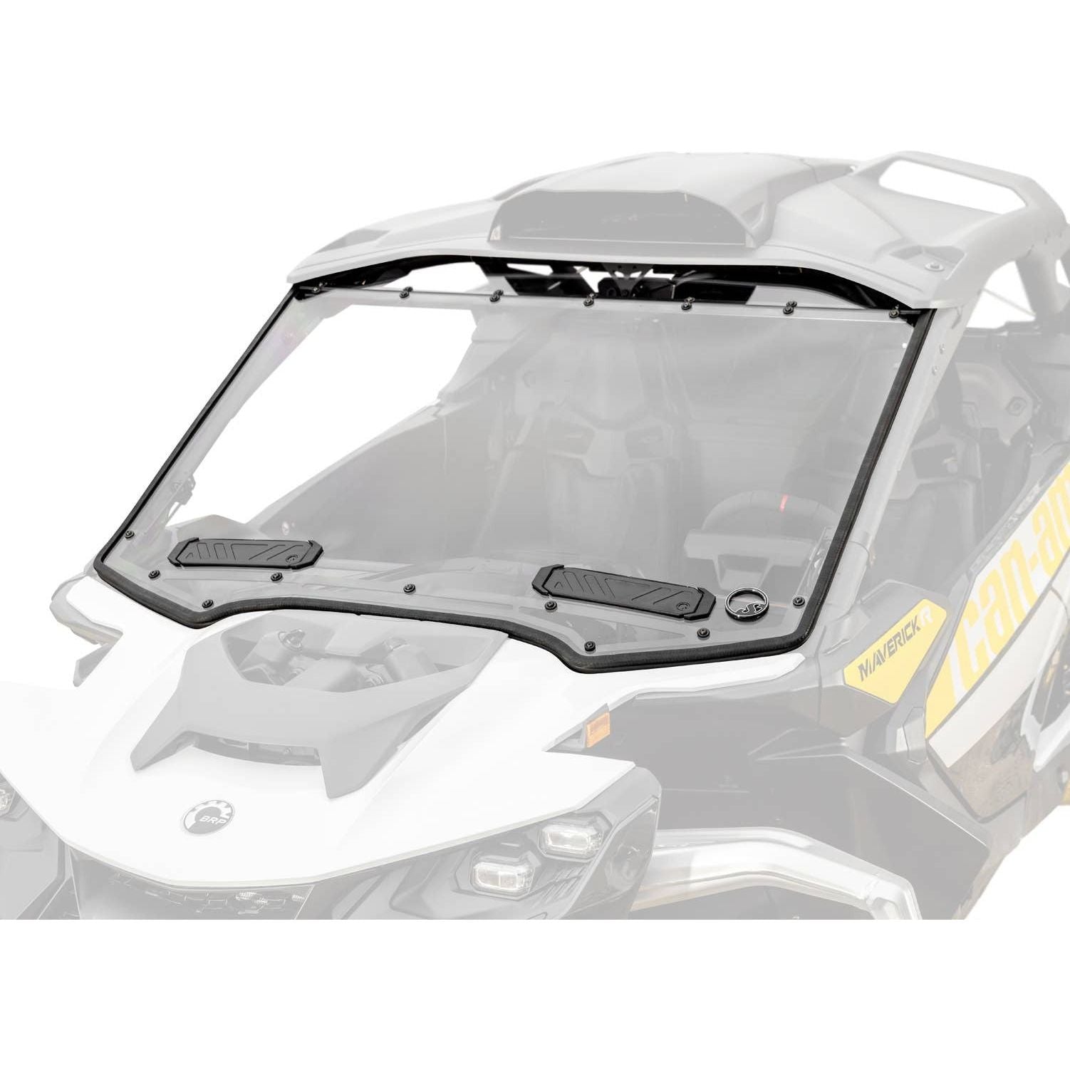 Can Am Maverick R Scratch Resistant Vented Full Windshield | SuperATV