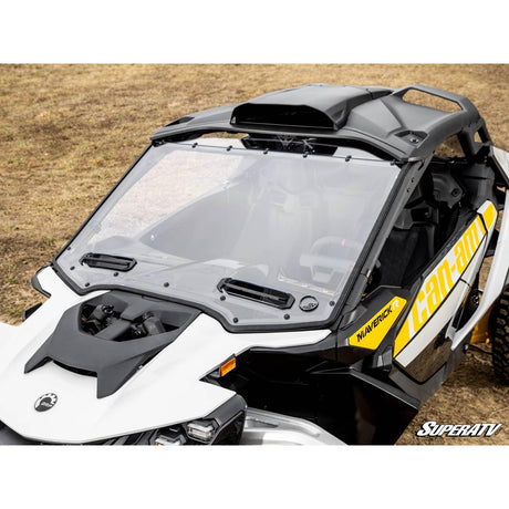 Can Am Maverick R Scratch Resistant Vented Full Windshield | SuperATV