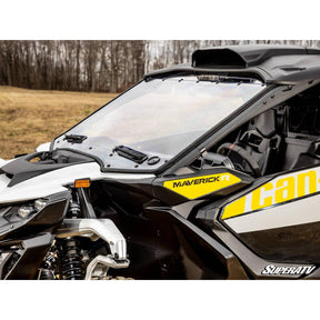 Can Am Maverick R Scratch Resistant Vented Full Windshield | SuperATV