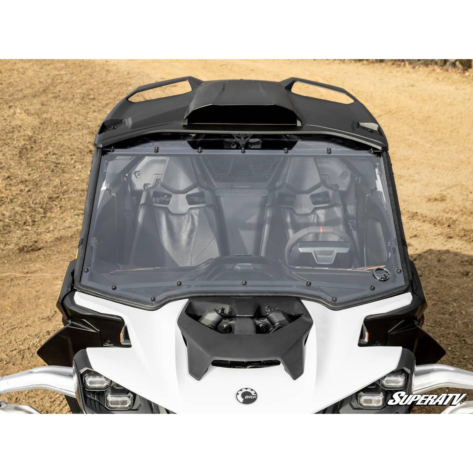 Can Am Maverick R Scratch Resistant Full Windshield | SuperATV