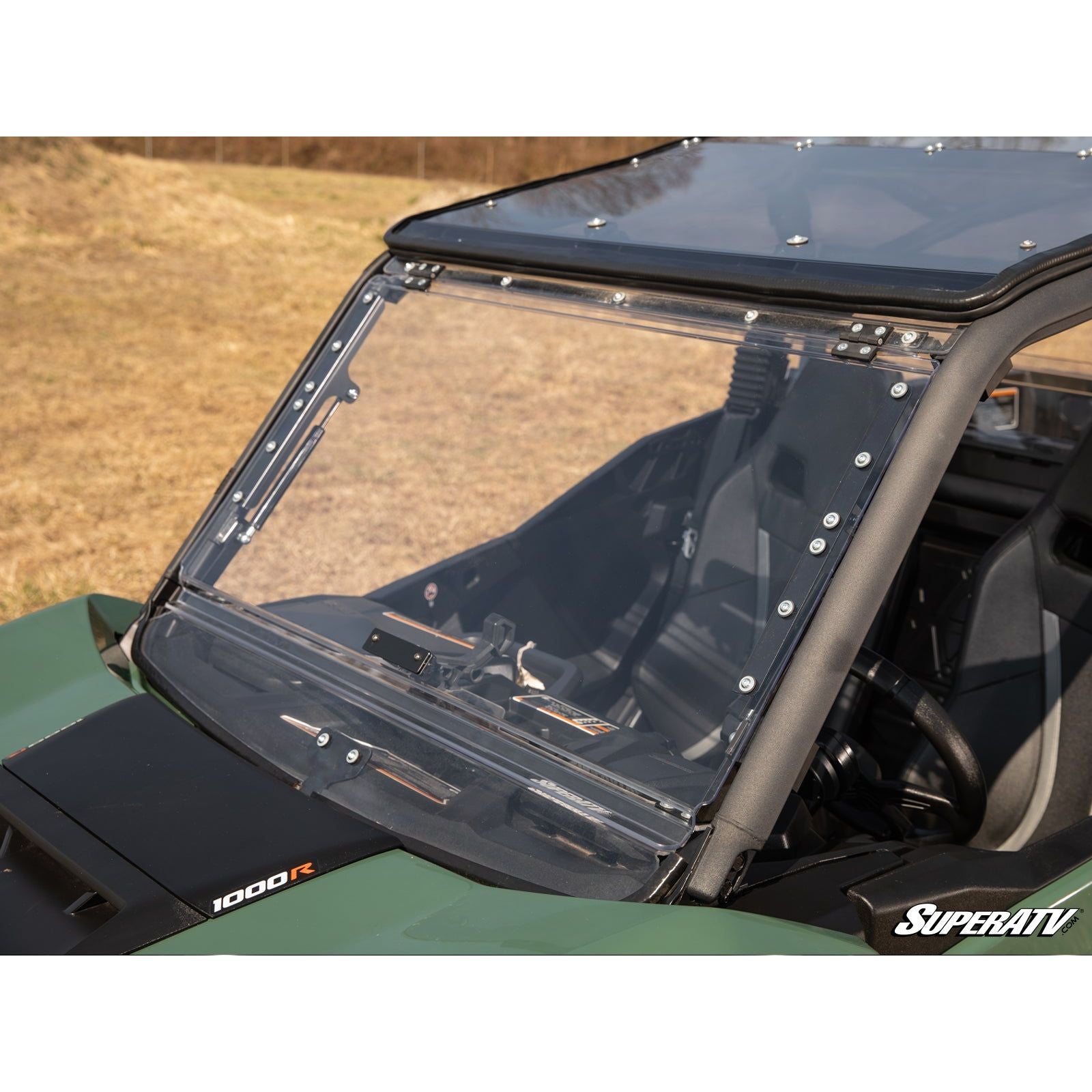 Can Am Maverick Sport Scratch Resistant Flip Windshield | SuperATV