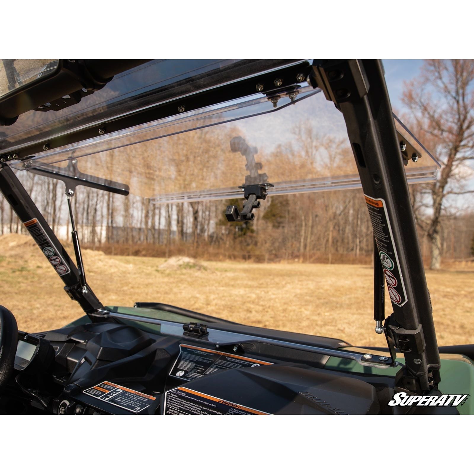 Can Am Maverick Sport Scratch Resistant Flip Windshield | SuperATV