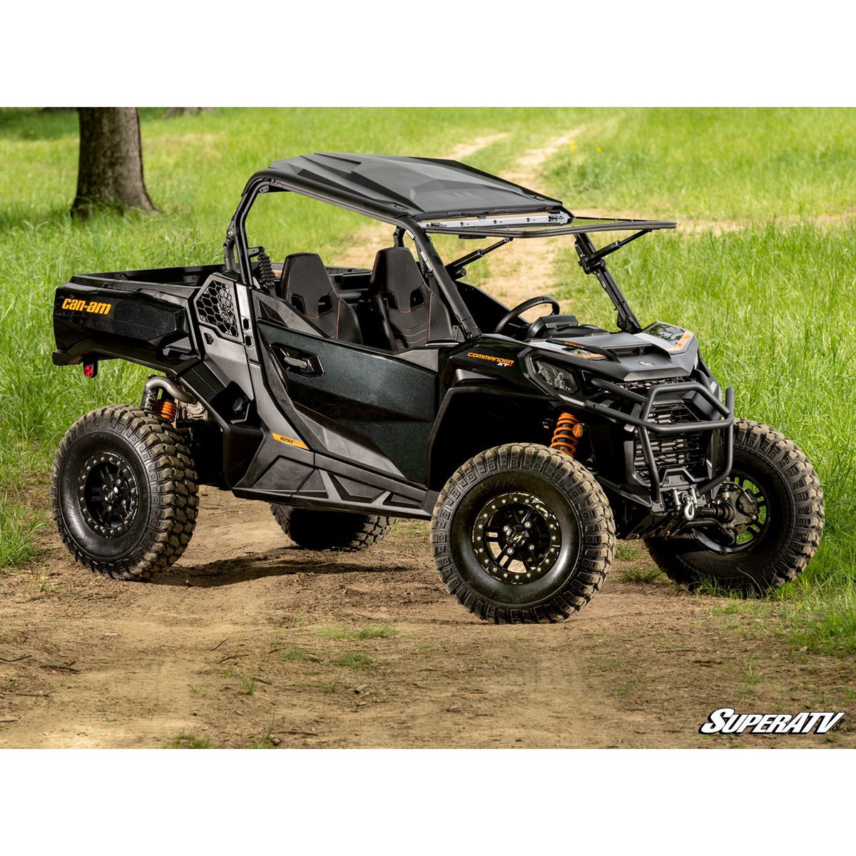 Can Am Maverick Sport MaxDrive Power Flip Windshield | SuperATV