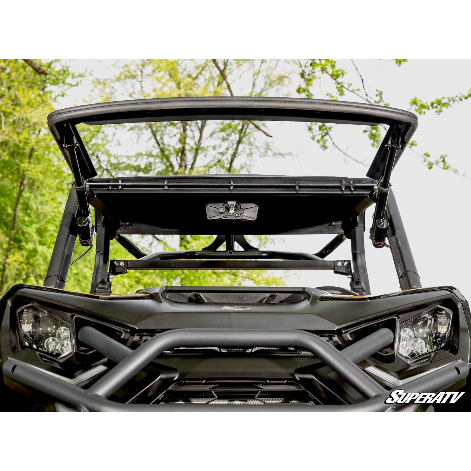 Can Am Maverick Sport MaxDrive Power Flip Windshield | SuperATV