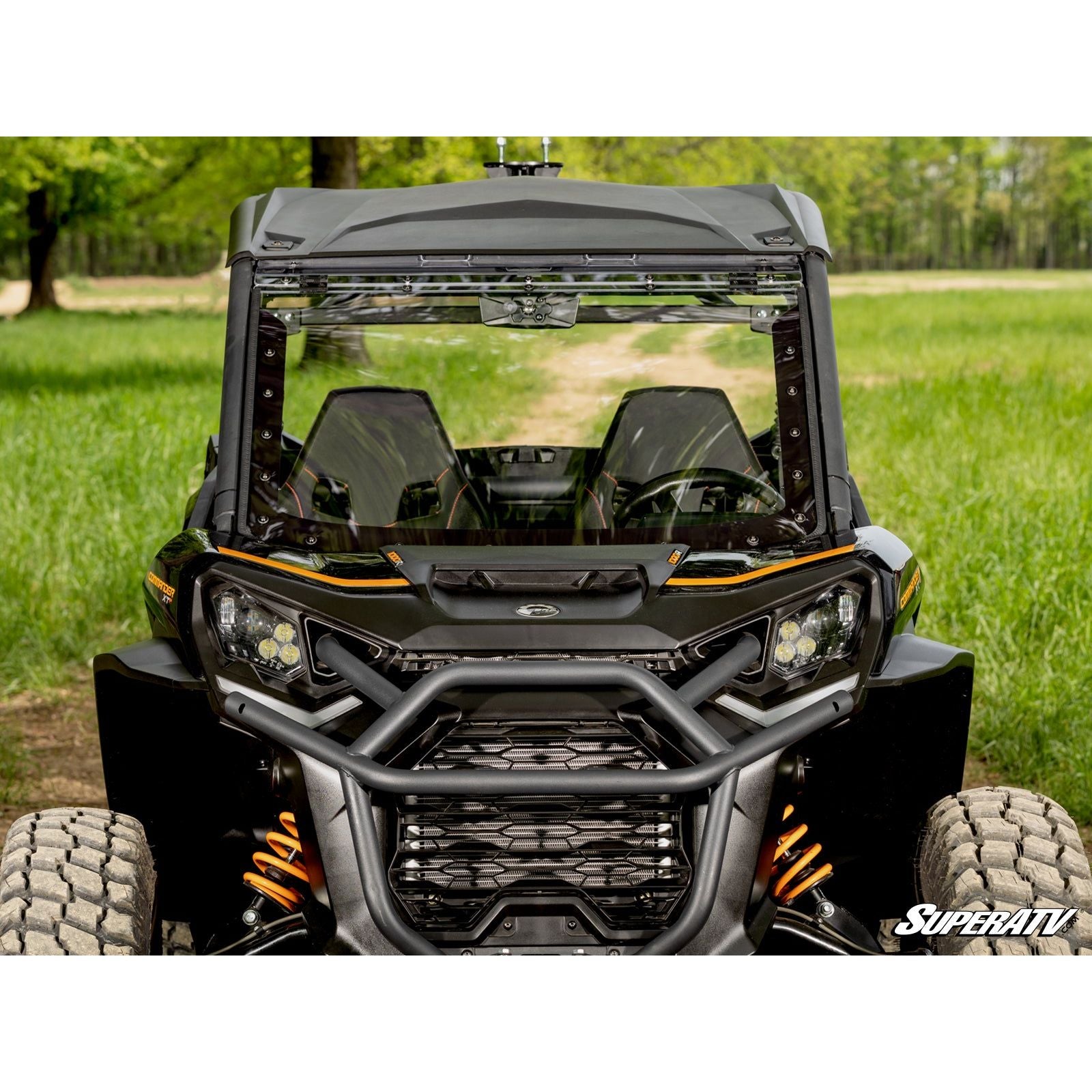 Can Am Maverick Sport MaxDrive Power Flip Windshield | SuperATV