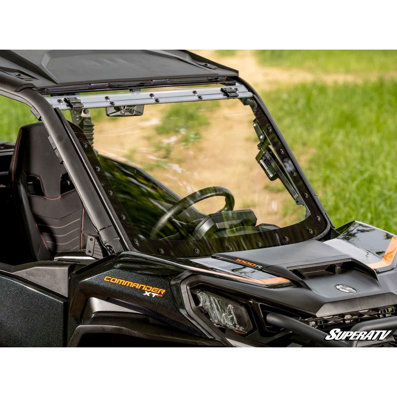 Can Am Maverick Sport MaxDrive Power Flip Windshield | SuperATV