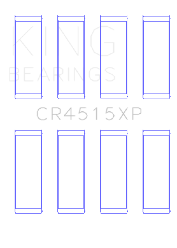 King Chrysler Ford  Mazda Duratec 121ci 2.0L 16v Connecting Rod Bearing Set - Set of 4