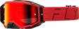 Fly Racing Zone Pro Goggle with Red Mirror/Smoke Lens for ATV, Motocross, and Off-Road Vehicles