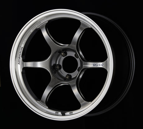 Advan RG-D2 18x9.5 +22 Hyper Black Wheel for Subaru Outback, Mazda 6, Honda Accord, Toyota Camry, Nissan Altima
