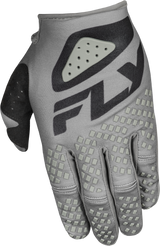 Fly Racing Kinetic Sym Gloves Grey/Black – Lightweight Race Gloves for Motocross and Off-Road Vehicles