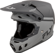 Fly Racing Formula CC Objective Helmet Matte Black/Grey XL with Advanced Impact Protection for ATV, Motorcycle, and Off-Road Vehicles