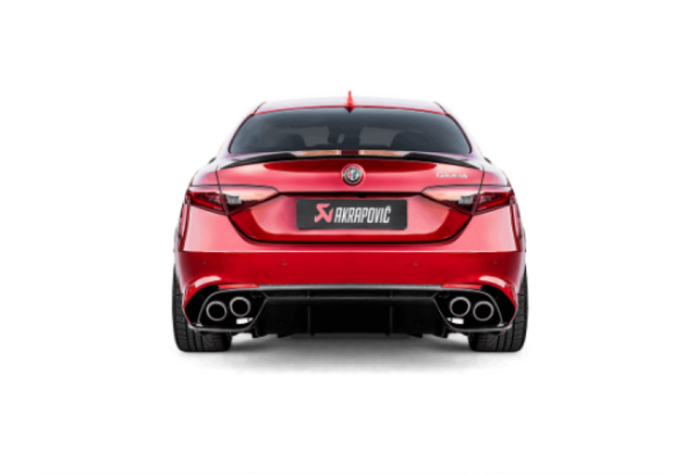 Akrapovic Evolution Line Cat Back Exhaust for 2017-2019 Alfa Romeo Giulia Quadrifoglio – Titanium