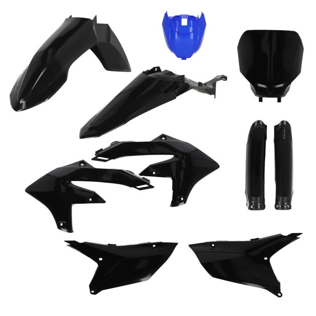 Acerbis 2024 Yamaha YZ250F/2023-2024 YZ450F/FX Full Plastic Kit with Tank Cover - Monster Black/Blue