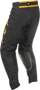 Fly Racing Kinetic Center Pants Black/Gold Size 40 – Motorcycle Riding Gear with Ventilated Multi-Panel Construction and BOA Fit System