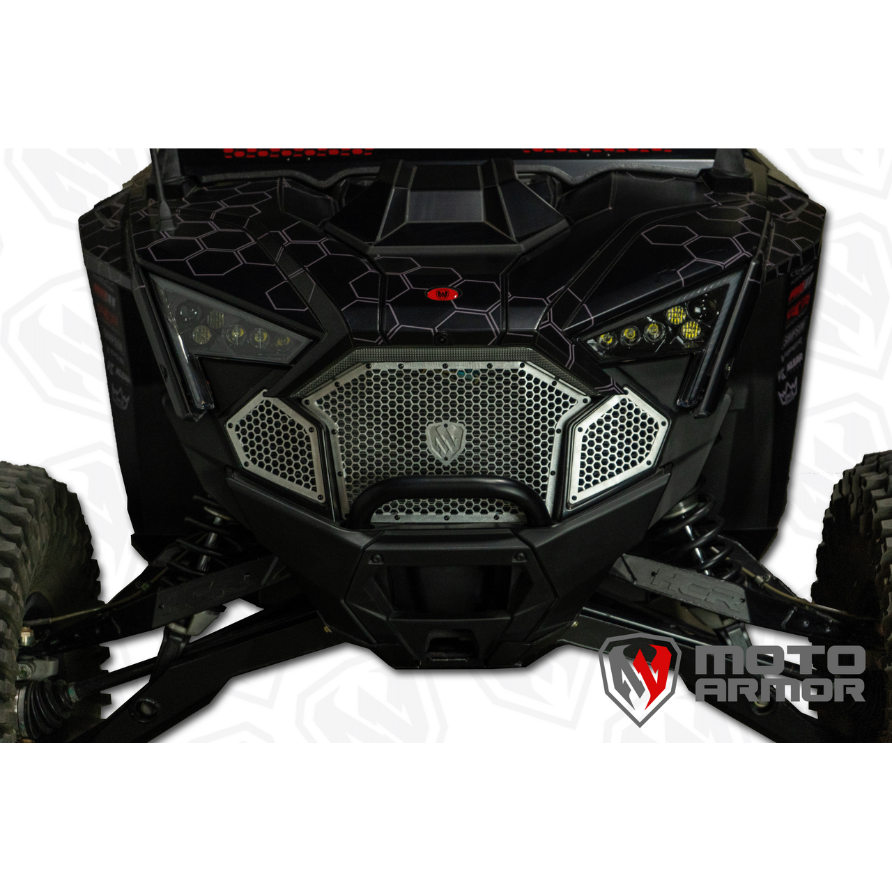 Polaris RZR Pro / Turbo R Complete Front Grille Set | Moto Armor