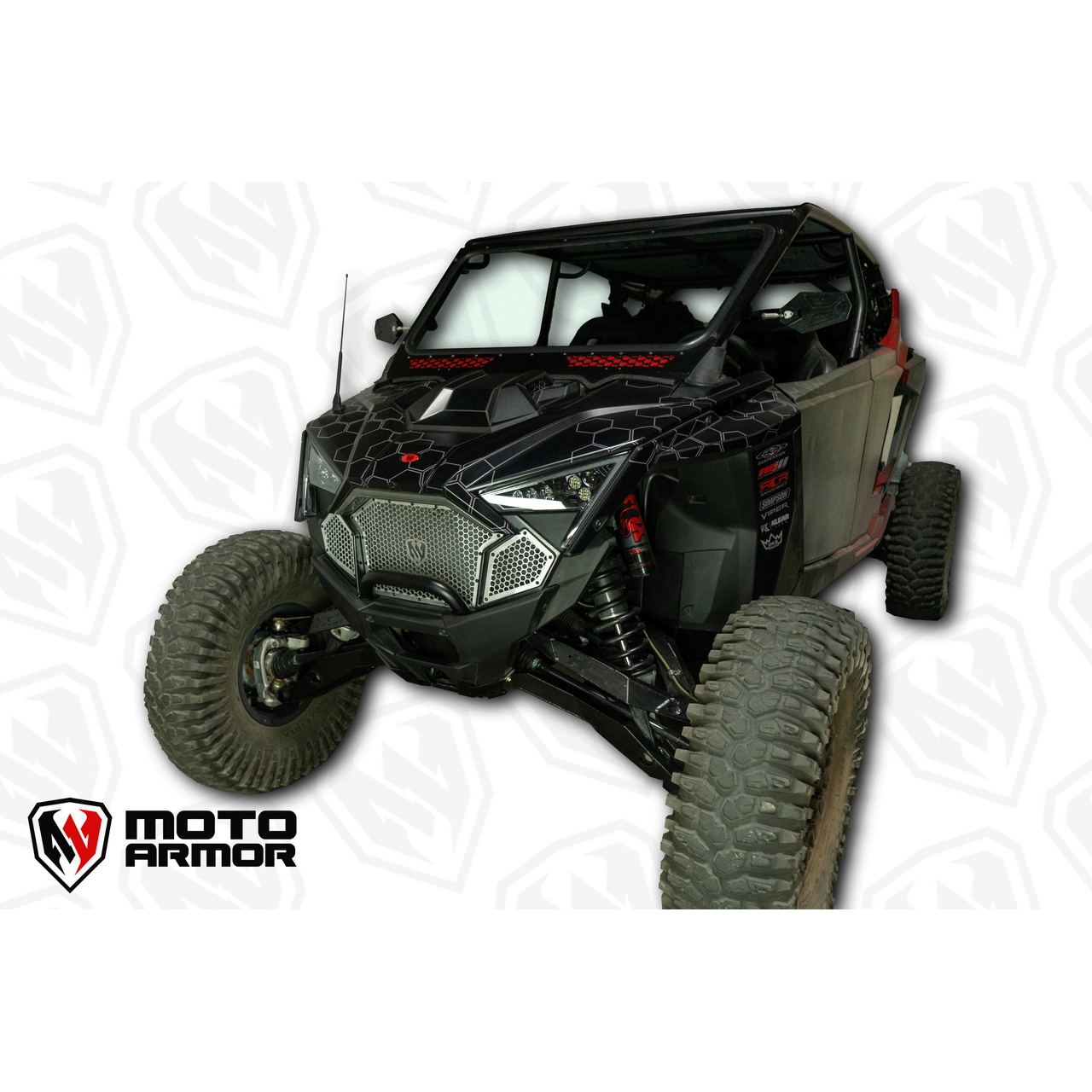 Polaris RZR Pro / Turbo R Complete Front Grille Set | Moto Armor