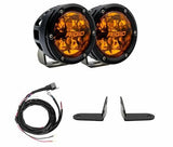 RIGID Razor 360 Series Amber Pro A Pillar Light Kit for Polaris RZR Turbo R and Pro R Models