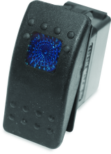 DragonFire Racing Lighted On/Off Rocker Switch with Blue LED Backlight - Part #520981