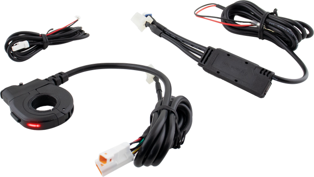 KOSO Thumb Switch with Type A Charger for Heated Grips - Compatible with Motorcycles and Scooters