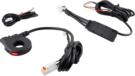 KOSO Thumb Switch with Type C Charger for Heated Grips – Universal Fit for Motorcycles and ATVs