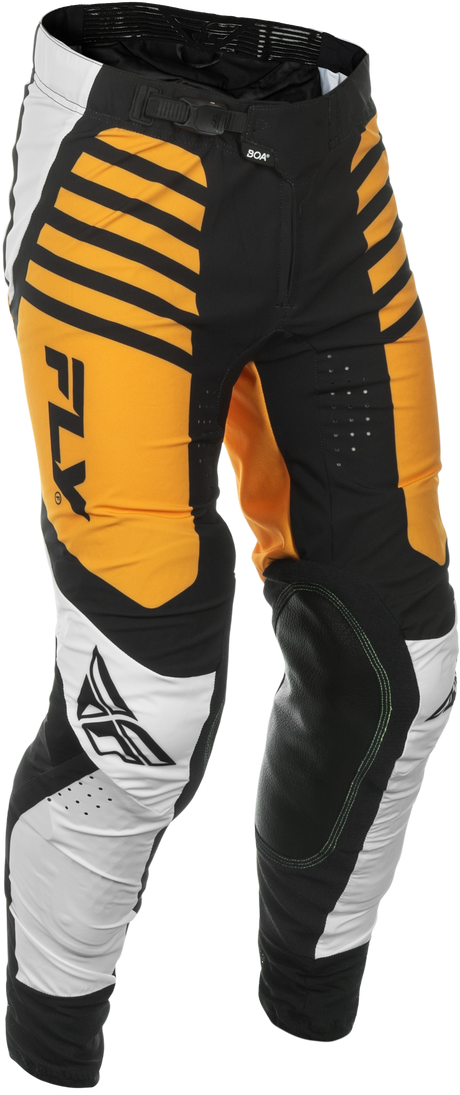 Fly Racing Lite Pants White/Black/Mustard Size 30 – Motocross Riding Gear for Youth and Adults