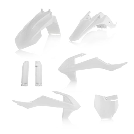 Acerbis Full Plastic Kit for KTM SX65 2016-2018 – White – Includes Front Fender, Side Panels, Rear Fender & More