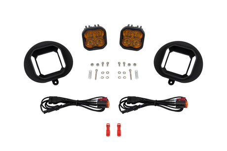 Diode Dynamics SS3 Max Type 2003 Sierra Kit ABL Yellow SAE Fog