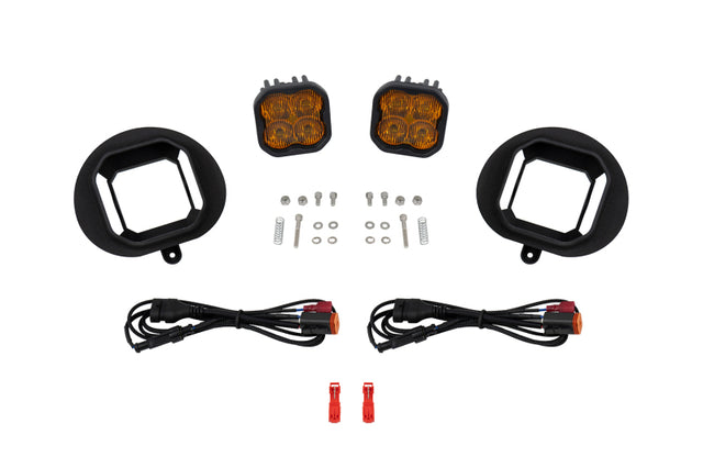Diode Dynamics SS3 Max Type 2003 Sierra Kit ABL Yellow SAE Fog