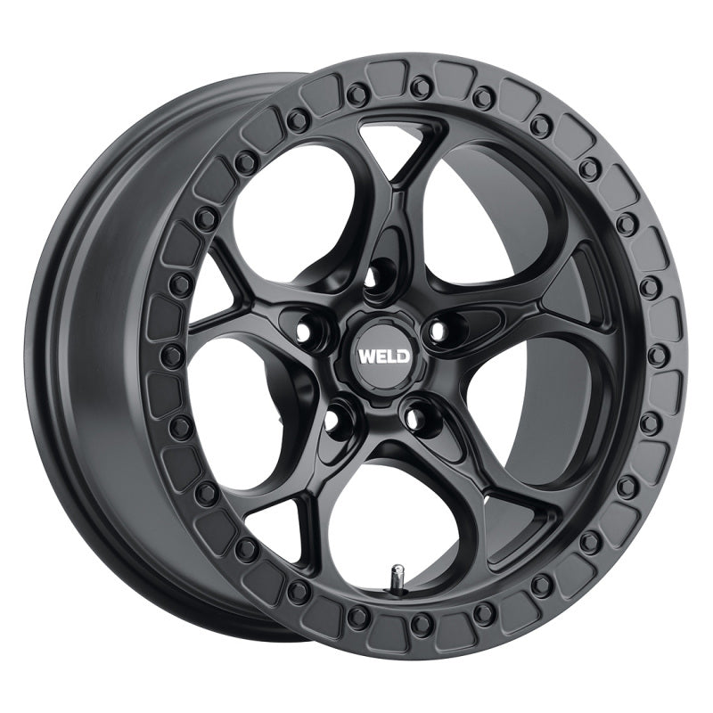 Weld Off-Road W108 17x9 Ledge Satin Black Wheel with 5x127 Bolt Pattern and -12 Offset
