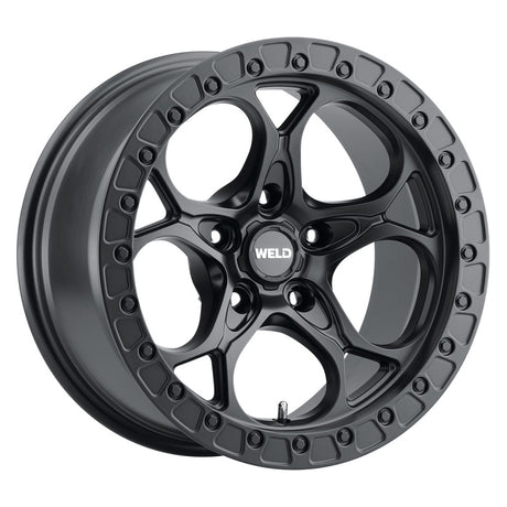 Weld Off-Road W108 17x9 Ledge Satin Black Wheel with 5x127 Bolt Pattern and -12 Offset