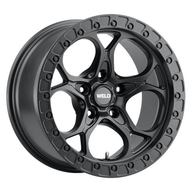 Weld Off-Road W108 17x9 Ledge Satin Black Wheel with 5x127 Bolt Pattern and -12 Offset