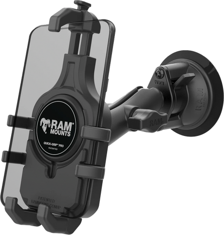 RAM Quick-Grip Pro Suction Cup Phone Mount with MagSafe Compatibility for Vehicles