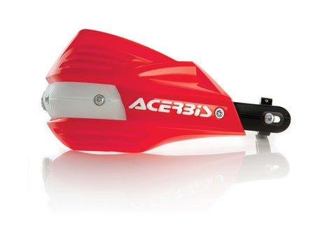 Acerbis X-Factor Handguard with Red & White Logo – Heavy-Duty Protection for Enduro & Maxi-Enduro Vehicles