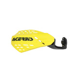 Acerbis Linear Vented Handguard - Yellow/Black for Off-Road and Motocross Vehicles
